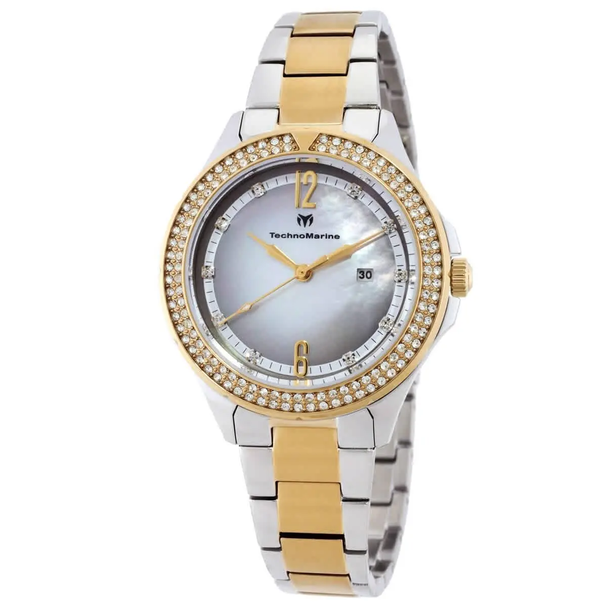 Technomarine Luna Quartz Crystal Ladies Watch TM-826011 by TechnoMarine