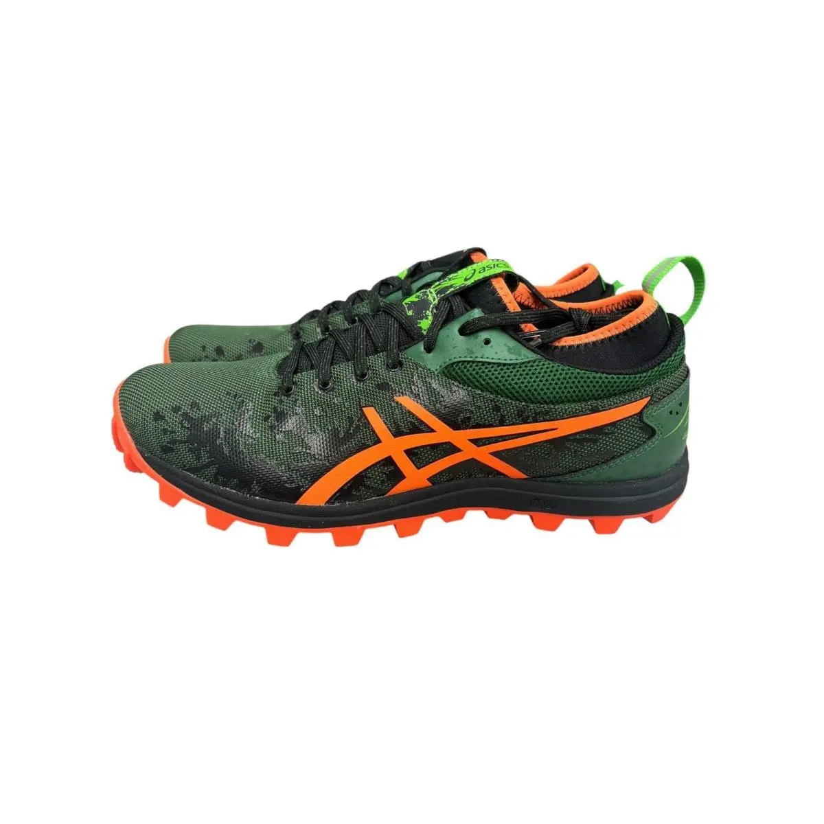 Asics Men`s Gel-fujirunnagade Running Shoe Dark Green/flash Orange/black 10.5 M - Dark Green/Flash Orange/Black