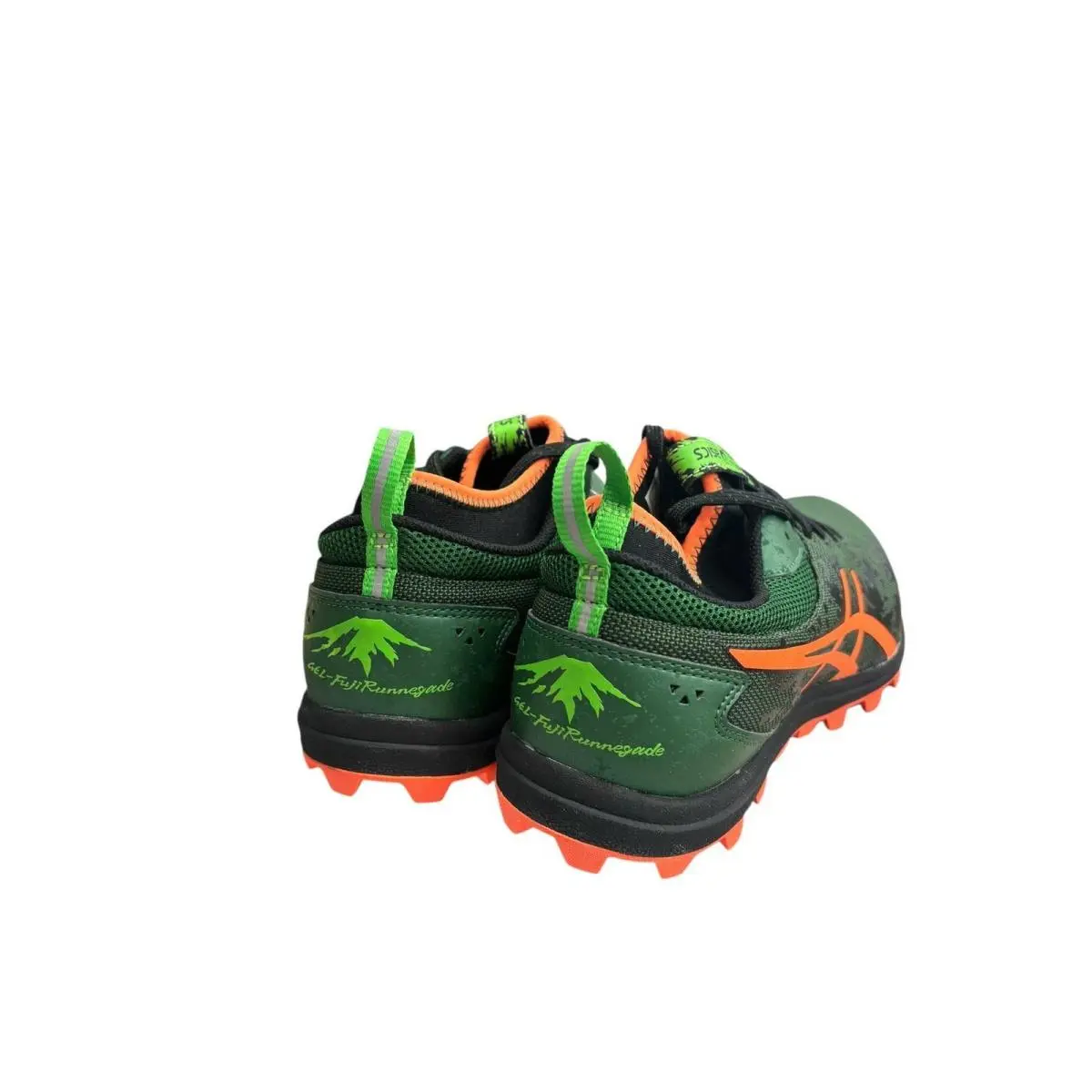 Asics shoes - Gel-FuliRunnegade - T537N-8030 - Dark Green/Flash Orange/Black (UPC: 887749727319) 4