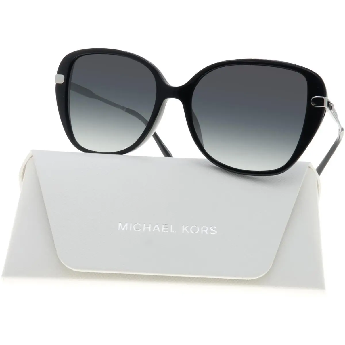 Michael Kors Sunglasses MK2158BU Flatiron 30058G Black/silver Gradient Lens
