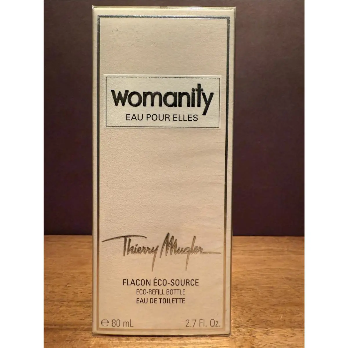Womanity by Thierry  2.7 OZ / 80 mL Eco-refill Bottle Eau De Toilette Rare by Mugler