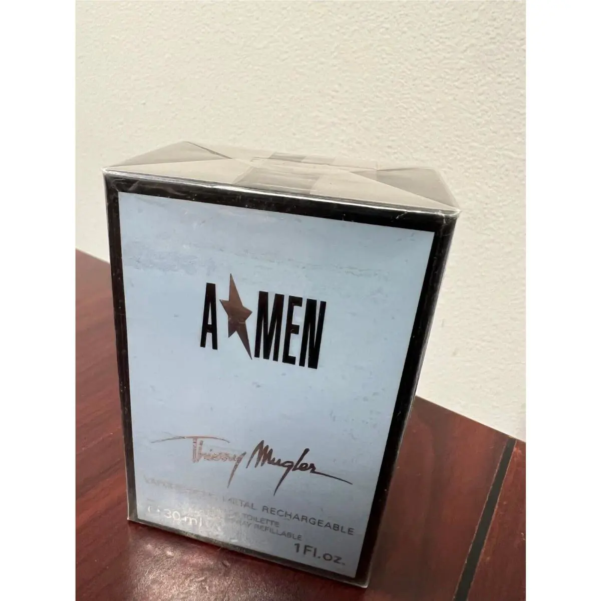 A Men by Thierry  1.0 Oz/ 30 ML Metal Rechargeable Case Edt Spray by Mugler