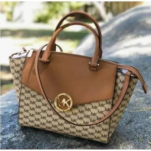 Michael Kors Signature Saffiano Leather Satchel