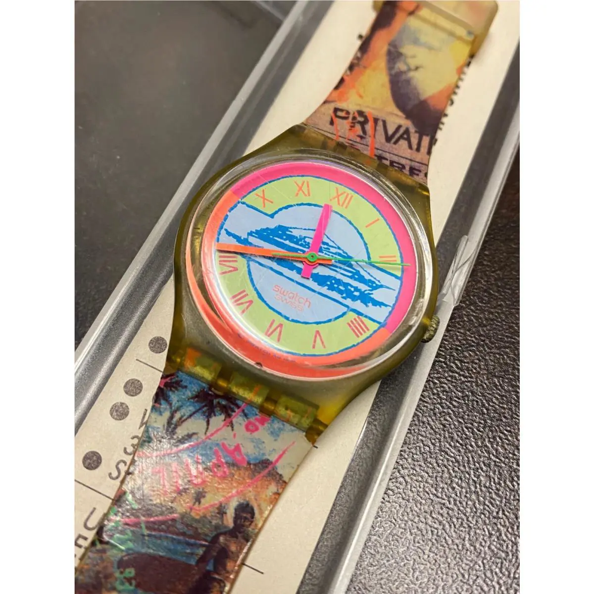 Swatch Speical Edition Rare Watch 309 Beach Vacation 1993