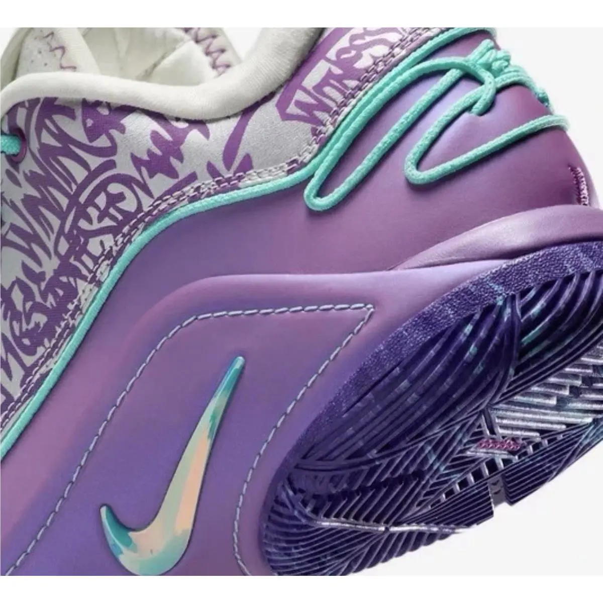 Nike shoes - Nike LeBron 22 - LeBron - HV8454-001 - Soft Pearl Hyper Turquois 3