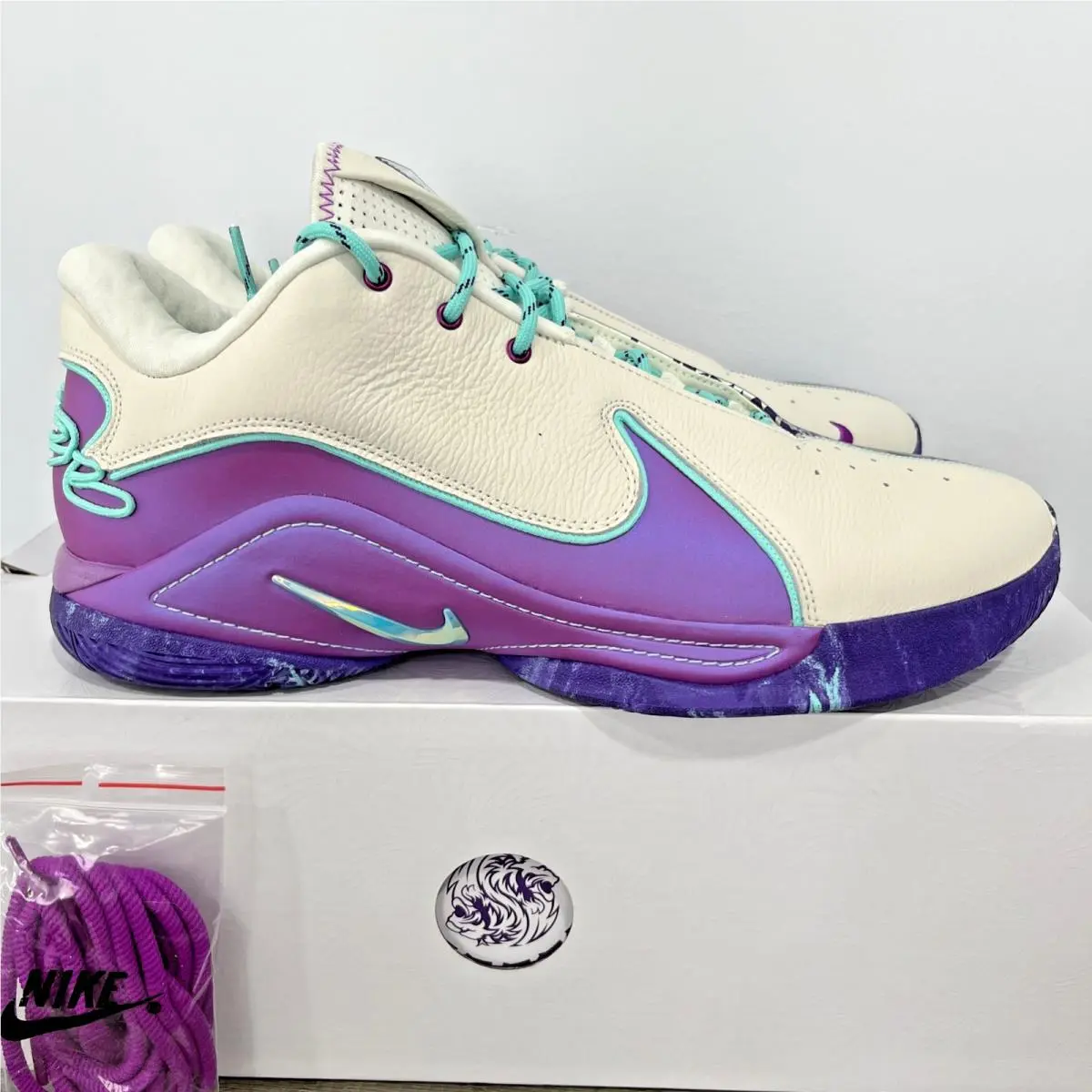 Men`s Size 11.5  Lebron 22 Soft Pearl Basketball Sneaker HV8454 001 by Nike