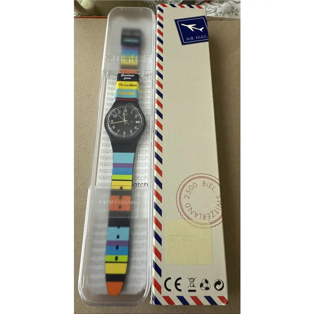 Swatch Watch Carribean Destination Aruba Sea My Colors