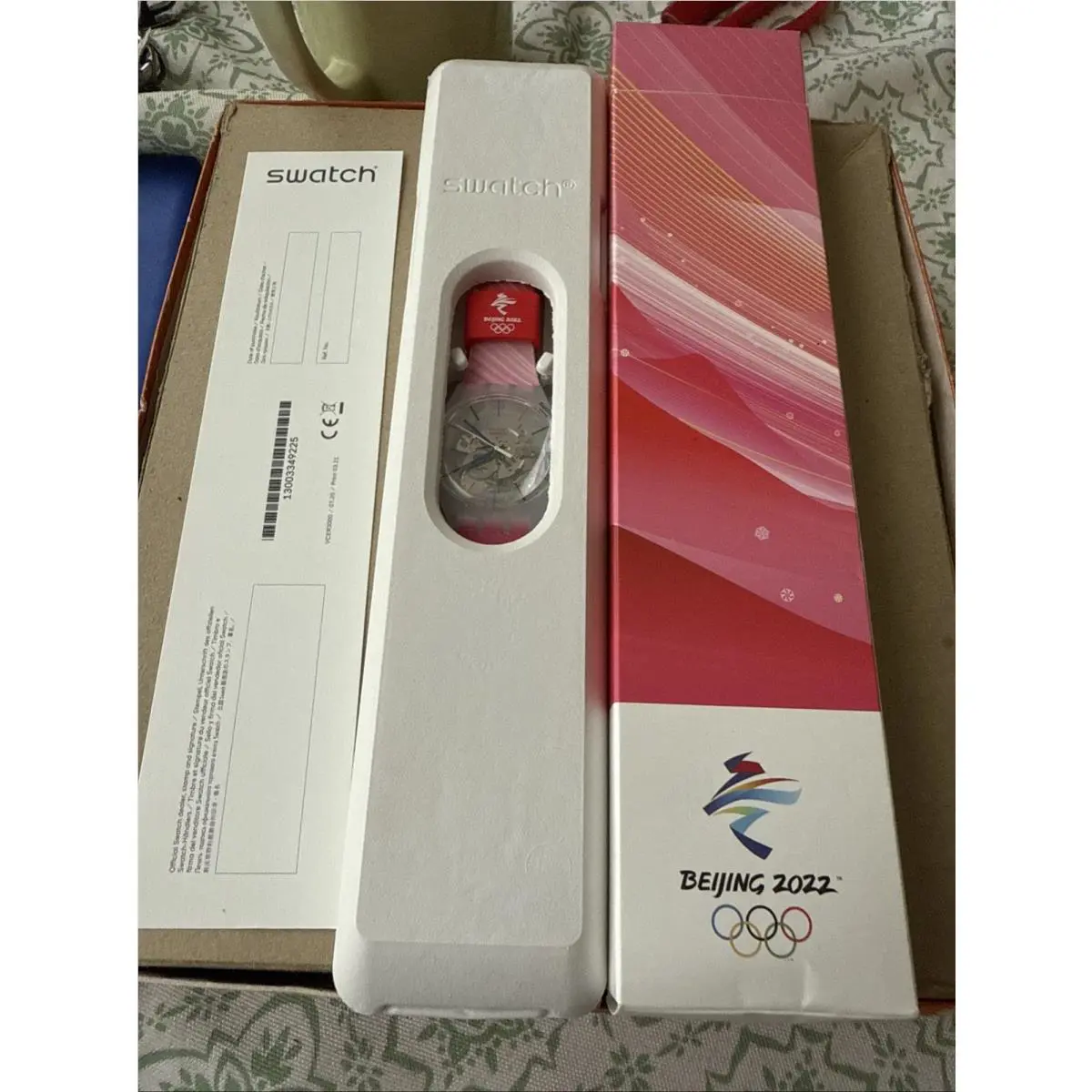 Swatch Watch Bio Source Beijing Winter Olympic 2022 SO29Z 105 Licensed Product