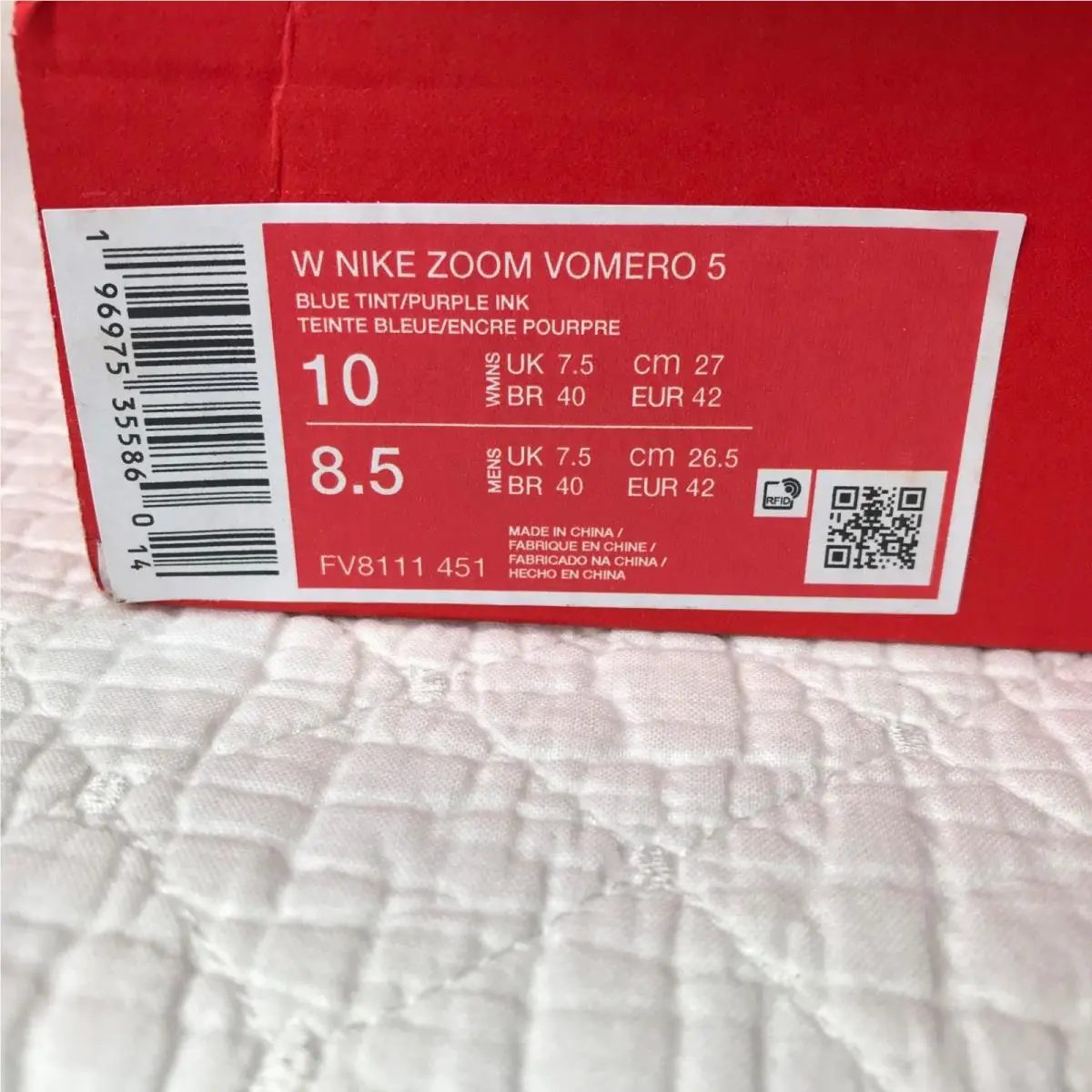 Nike shoes - Nike Zoom Vomero 5 - Zoom Vomero - FV8111-451 - Blue Tint/Purple Ink 10