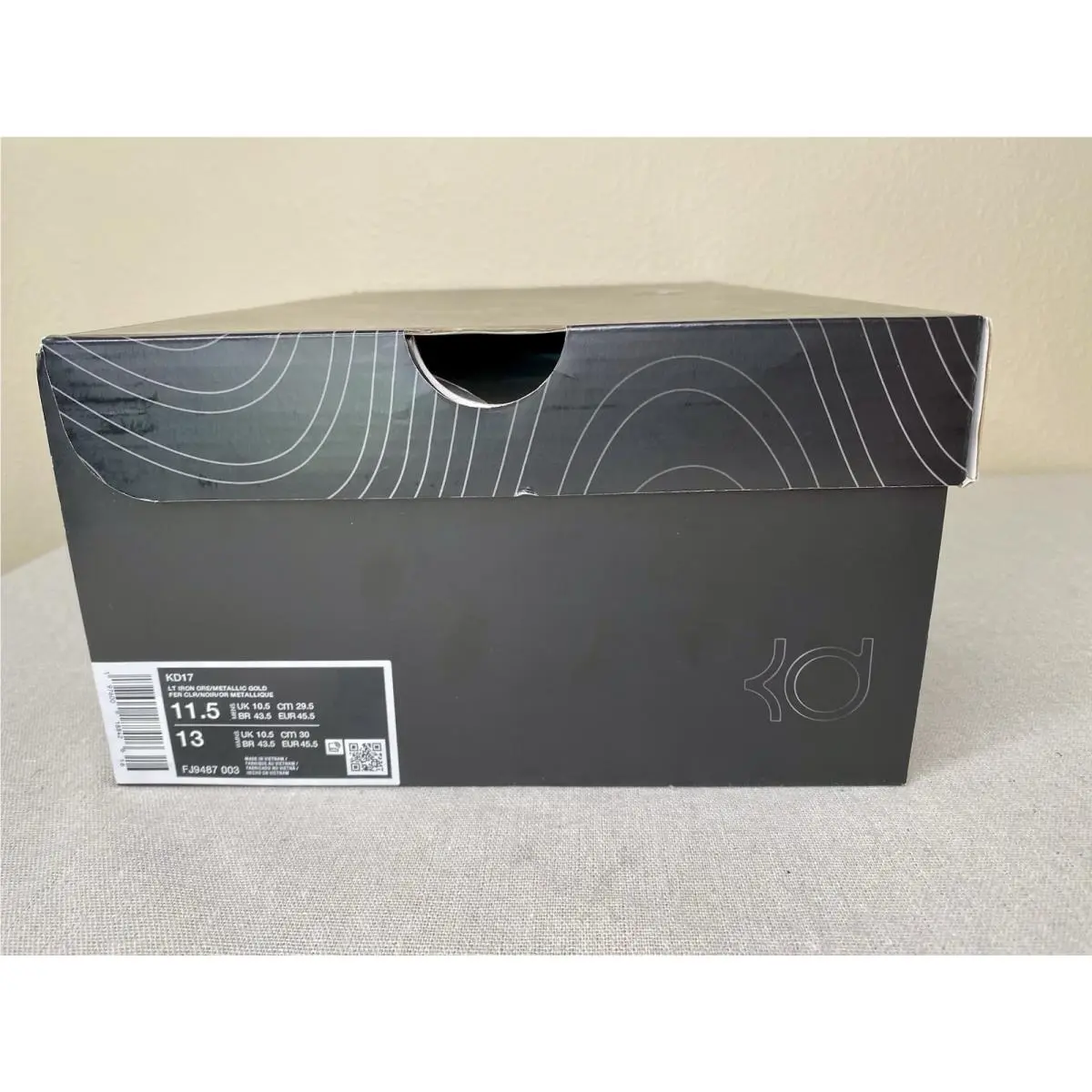 Nike shoes - Nike KD 17 - FJ9487-003 - Lt Iron Ore/Metallic Gold (UPC: 0197600188426) 10