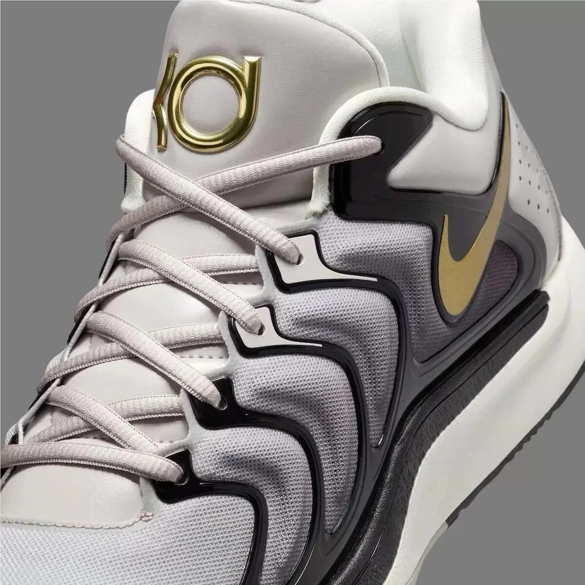 Nike shoes - Nike KD 17 - FJ9487-003 - Lt Iron Ore/Metallic Gold 2
