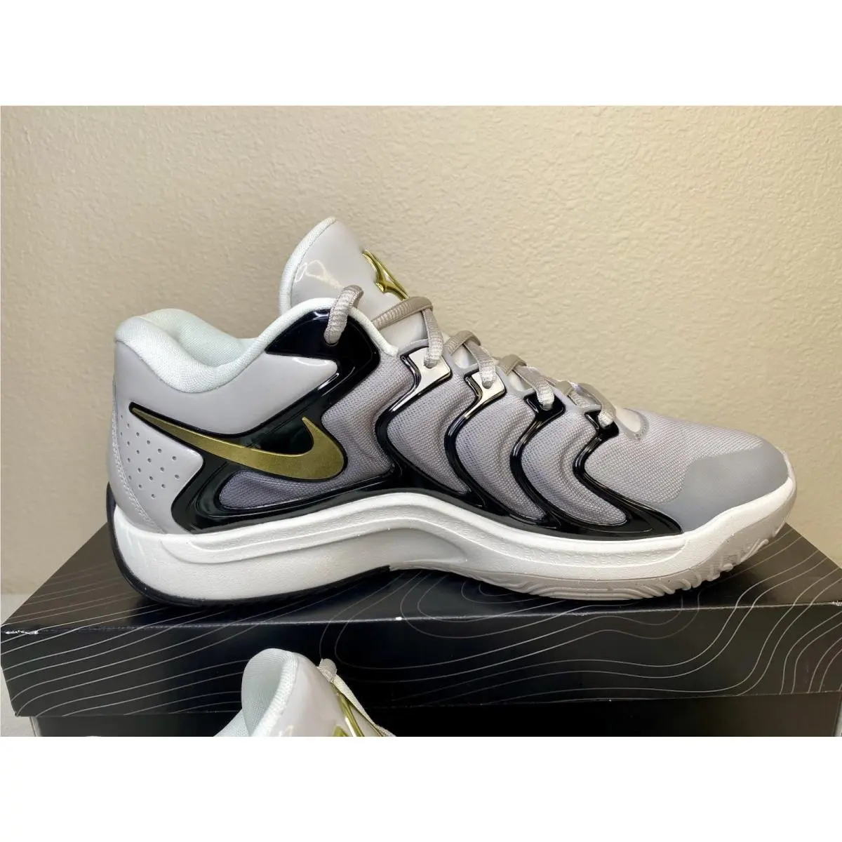Nike shoes - Nike KD 17 - FJ9487-003 - Lt Iron Ore/Metallic Gold (UPC: 0197600175822) 1