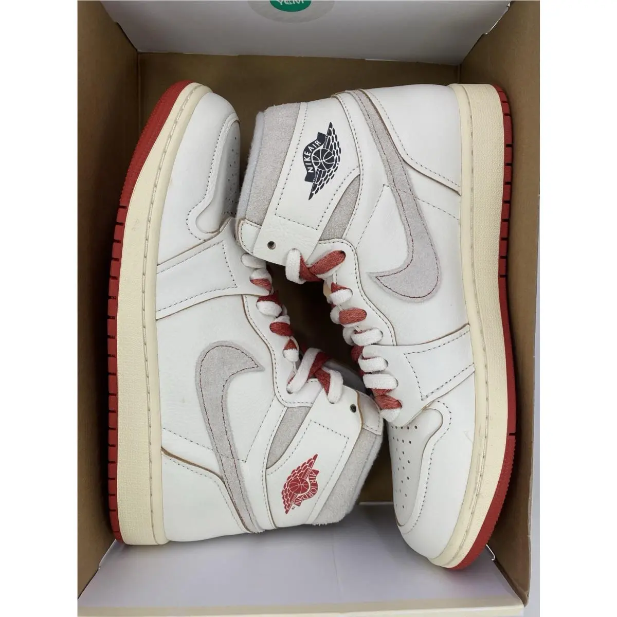 Nike shoes - Nike Air Jordan 1 - Air - DB4612 100 - Sail/Cinnabar-Light Bone (UPC: 197860610149) 7
