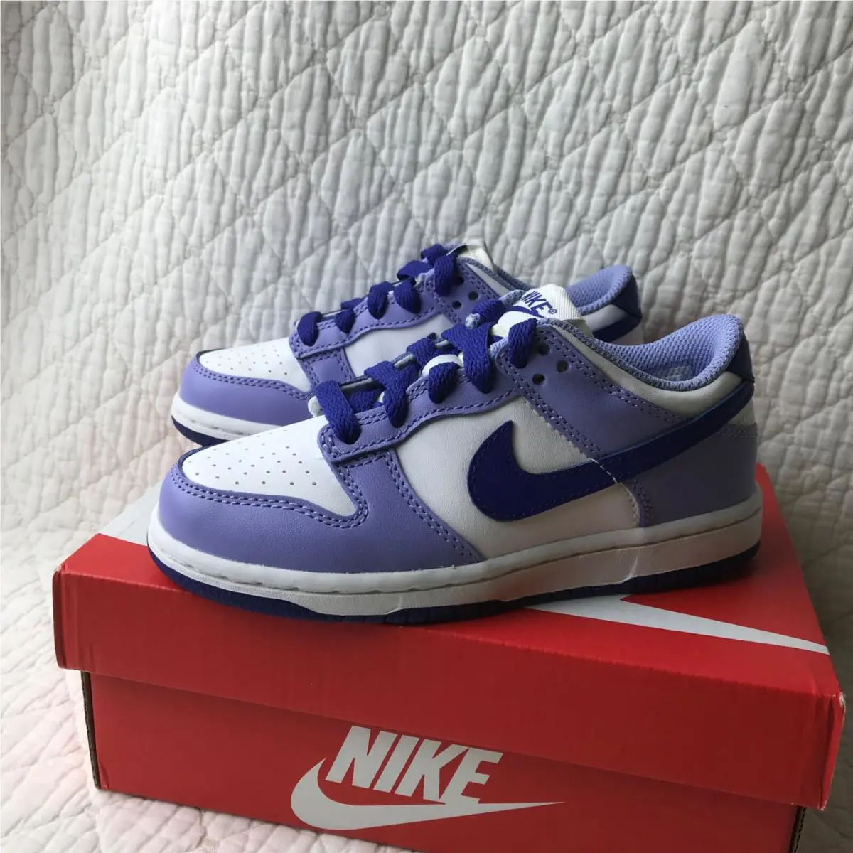 Nike shoes - Nike Dunk (PS) - Dunk - CW1588-103 - White/Lapis-Light Thistle 5