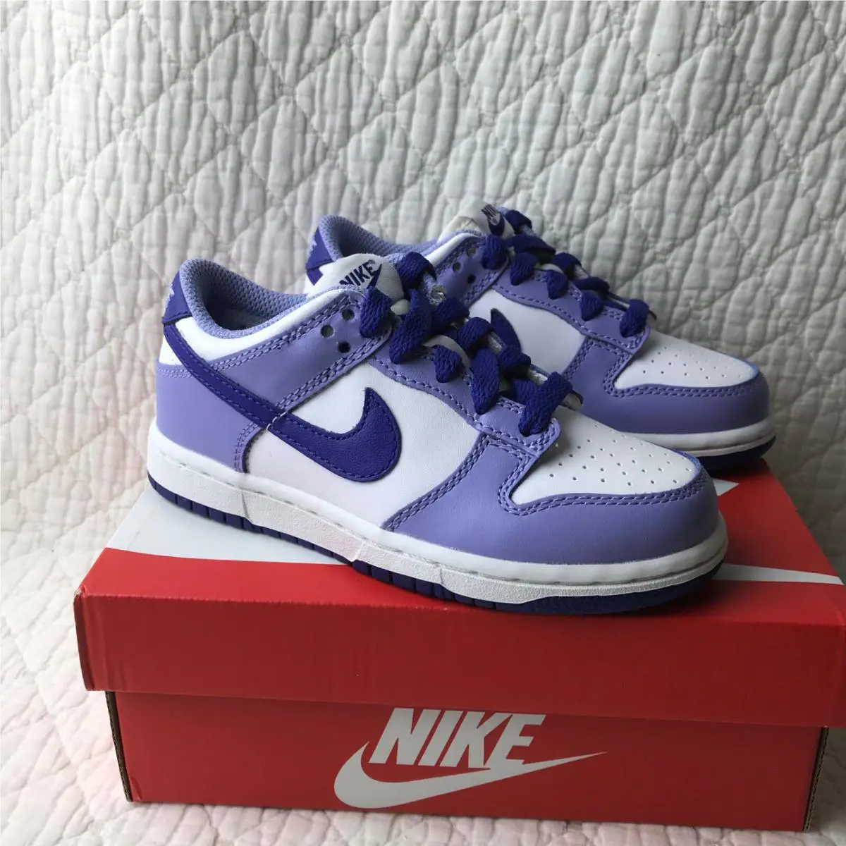 Nike shoes - Nike Dunk (PS) - Dunk - CW1588-103 - White/Lapis-Light Thistle 6