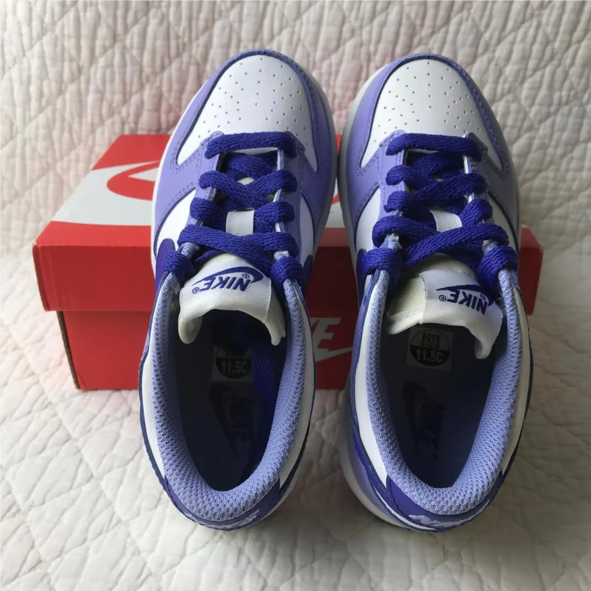 Nike shoes - Nike Dunk (PS) - Dunk - CW1588-103 - White/Lapis-Light Thistle 7