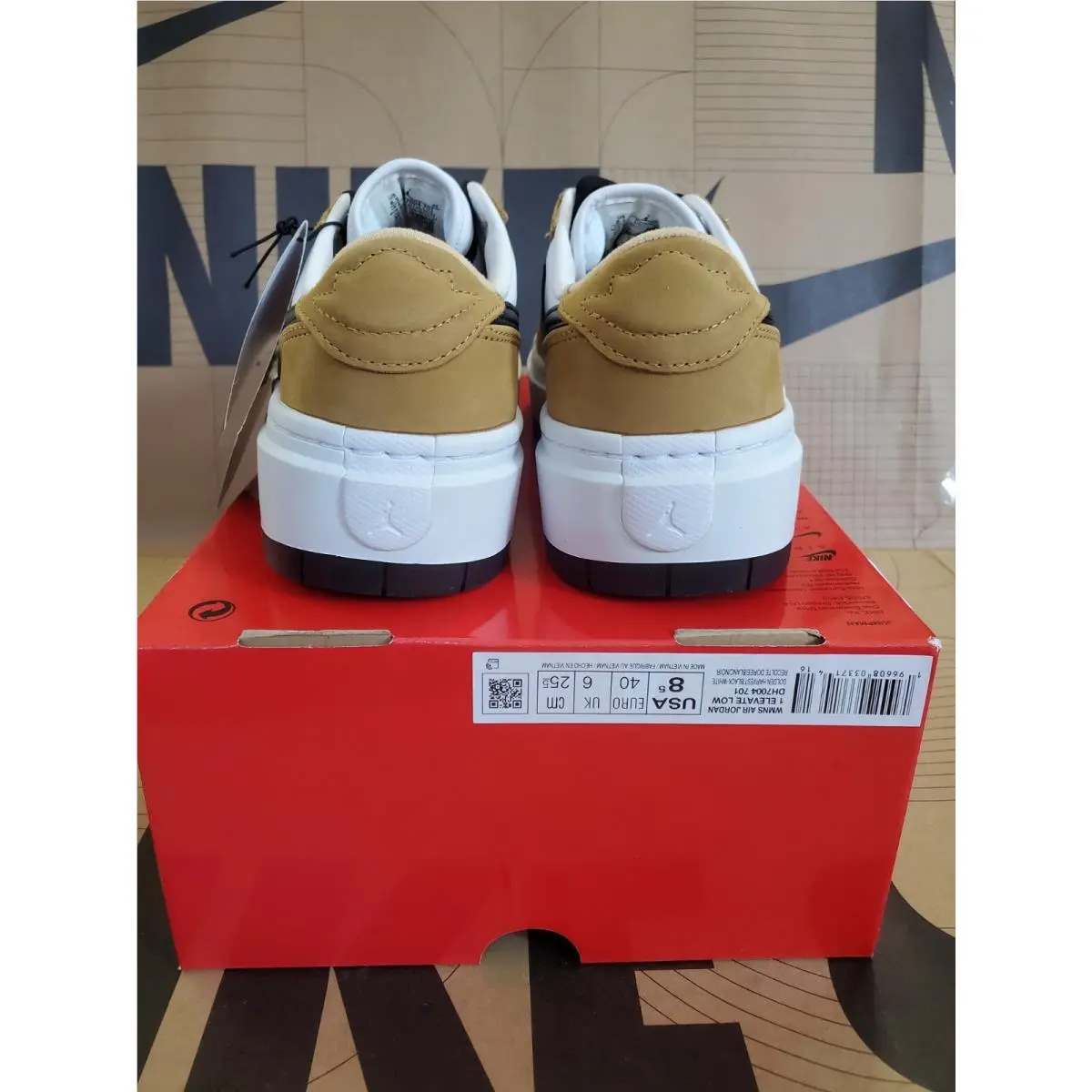 Nike shoes - Women`s Air Jordan 1 Elevate Low - DH7004-701 - Golden Harvest / Black-White (UPC: 196608033707) 3