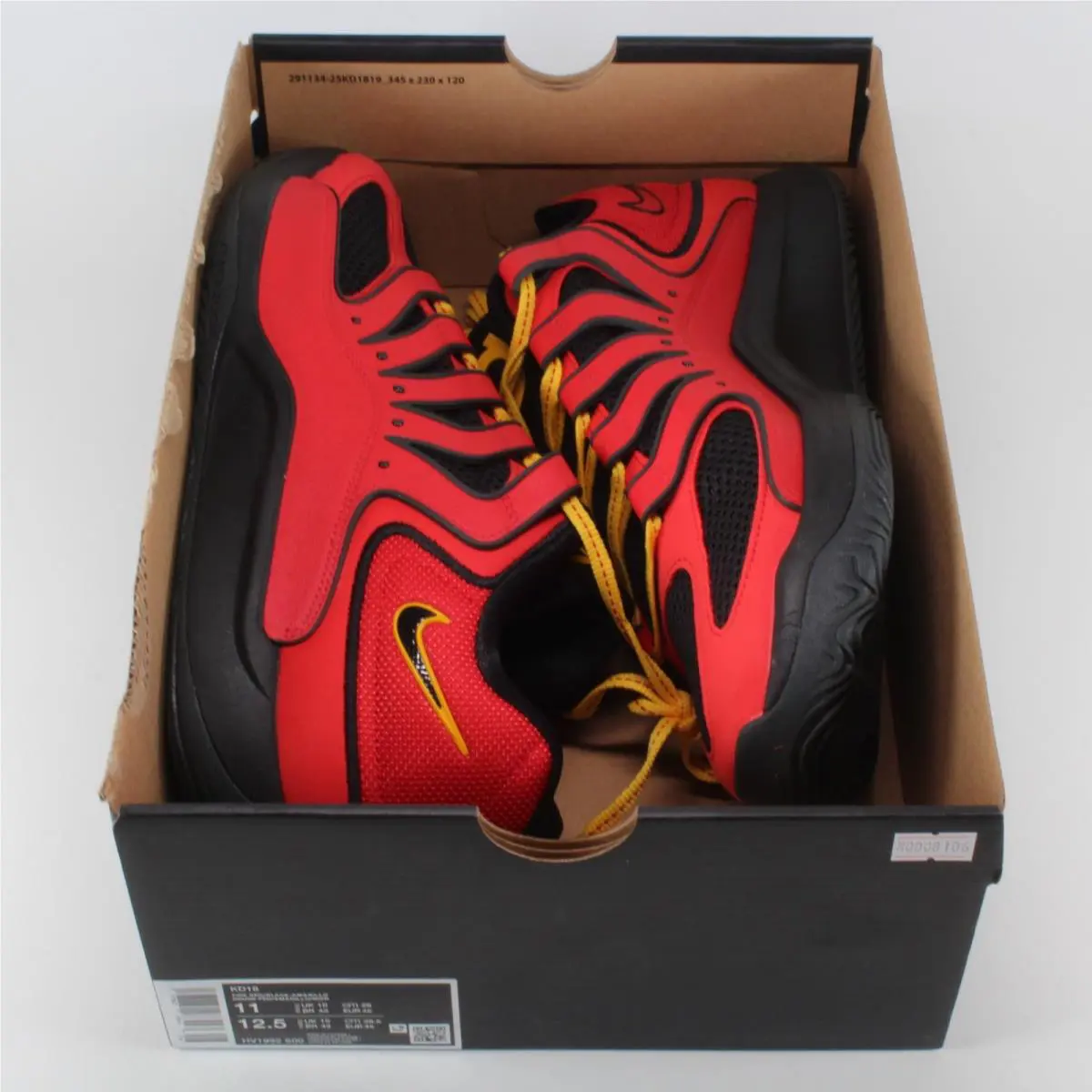 Nike shoes - Nike KD 18 - HV1992-600 - Fire Red/Black-Amarillo (UPC: 197862324761) 10