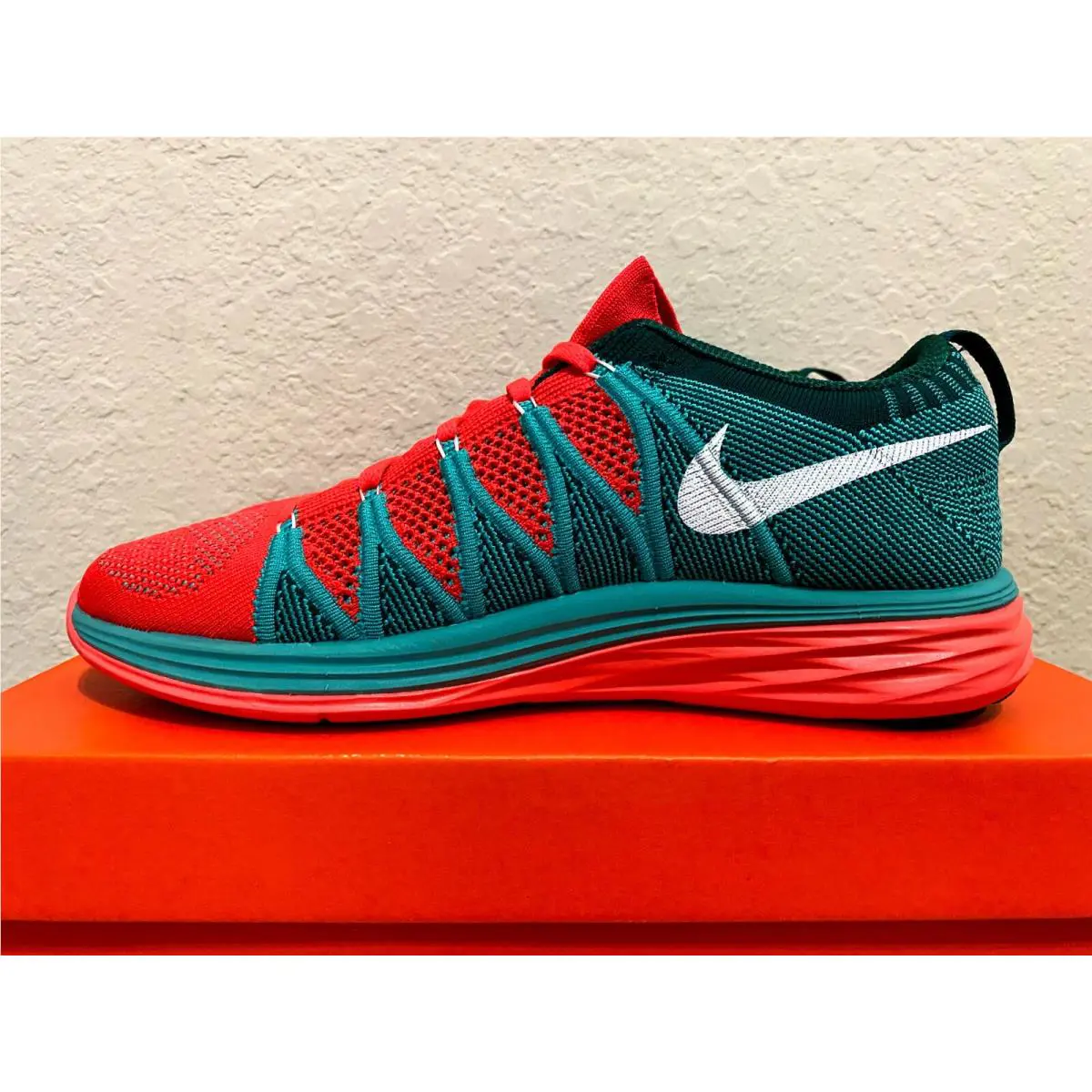 Nike shoes - Nike Flyknit Lunar - Flyknit Lunar - 620465-600 - Turquoise 0