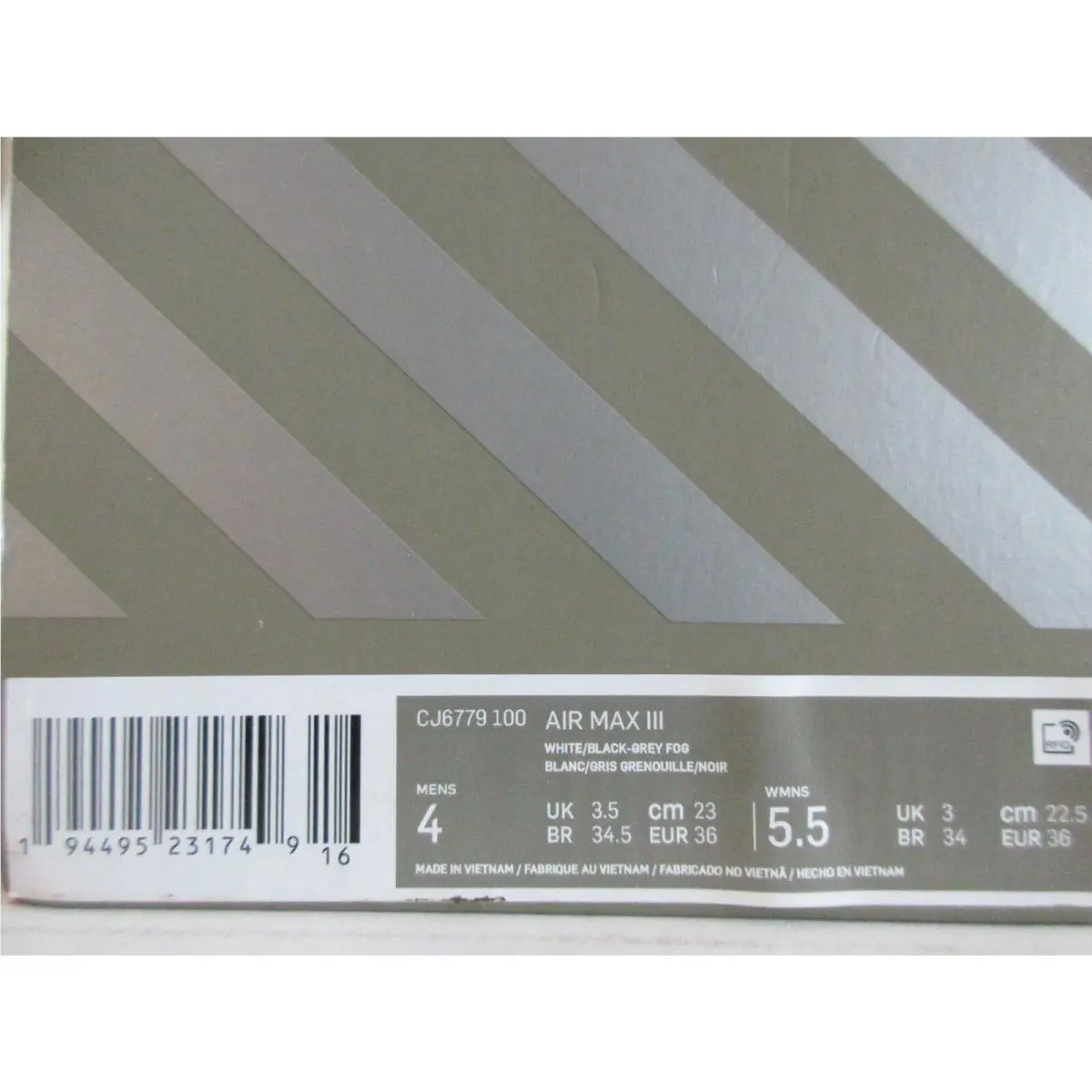 Nike shoes - Nike Air Max 3 - Air Max - White (UPC: 194495231749) 3