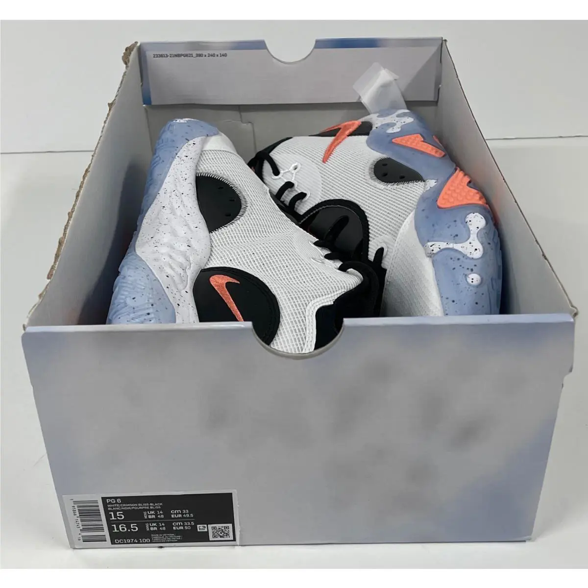 Nike shoes - Nike PG 6 - DC1974-100 - White (UPC: 0195866147454) 8