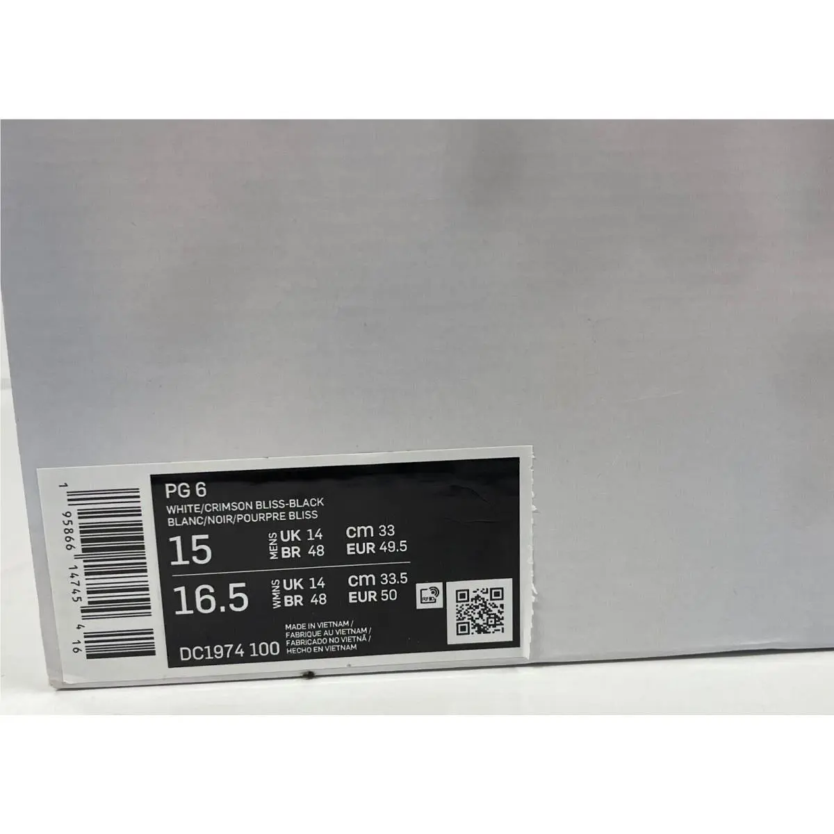 Nike shoes - Nike PG 6 - DC1974-100 - White (UPC: 0195866147454) 9