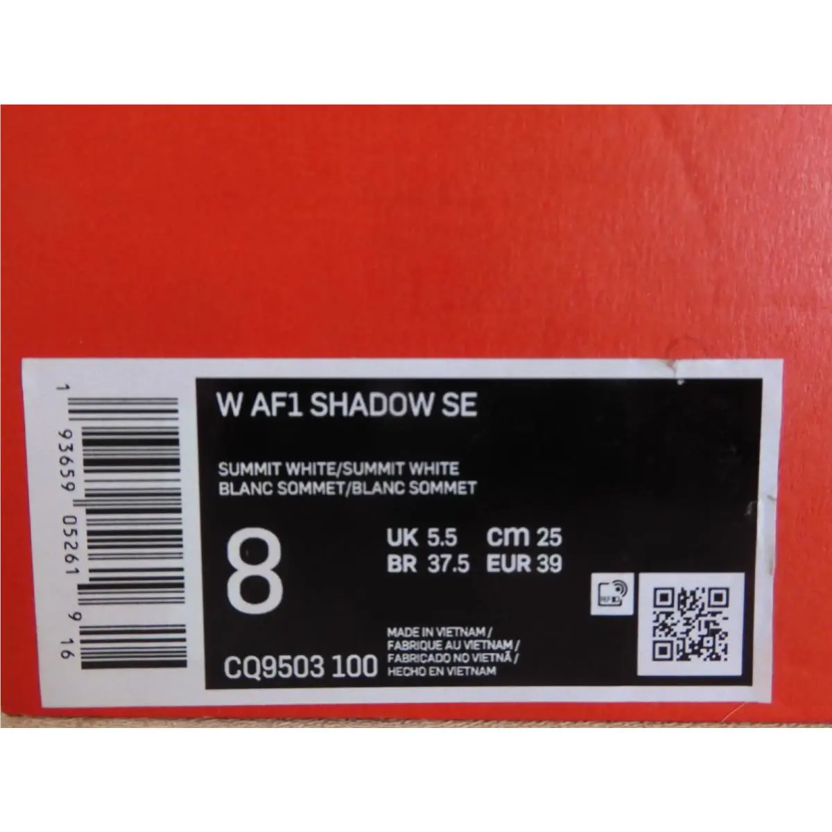Nike shoes - Nike Air Force 1 Shadow - CQ9503-100 - White (UPC: 193659052619) 6