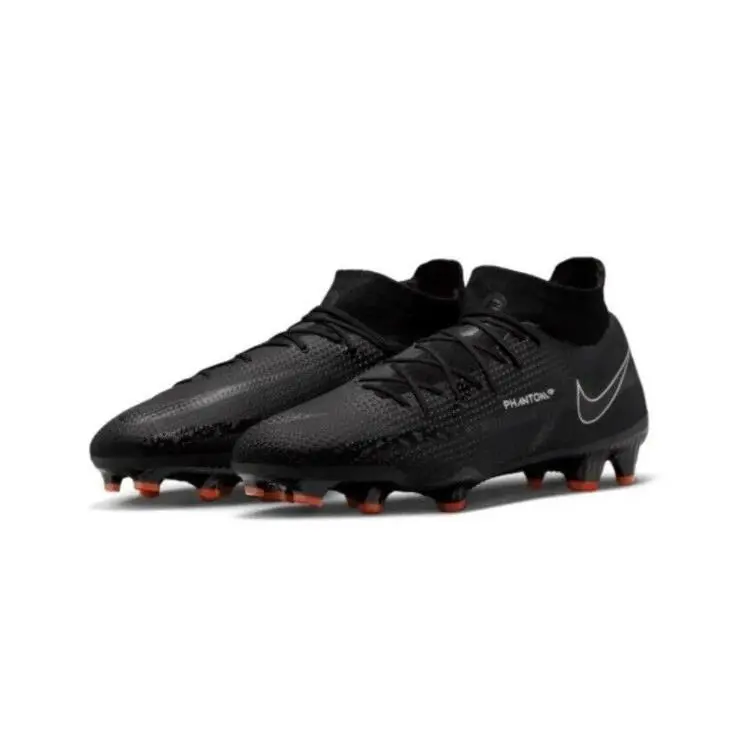 Men SZ 12 Nike Phantom GT2 Pro Dynamic Fit FG DC0759-001 Black Soccer Cleats - Black