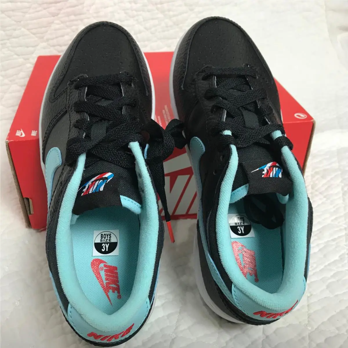 Nike shoes - Nike Dunk - Dunk - Black/Copa-white-Chile red 8
