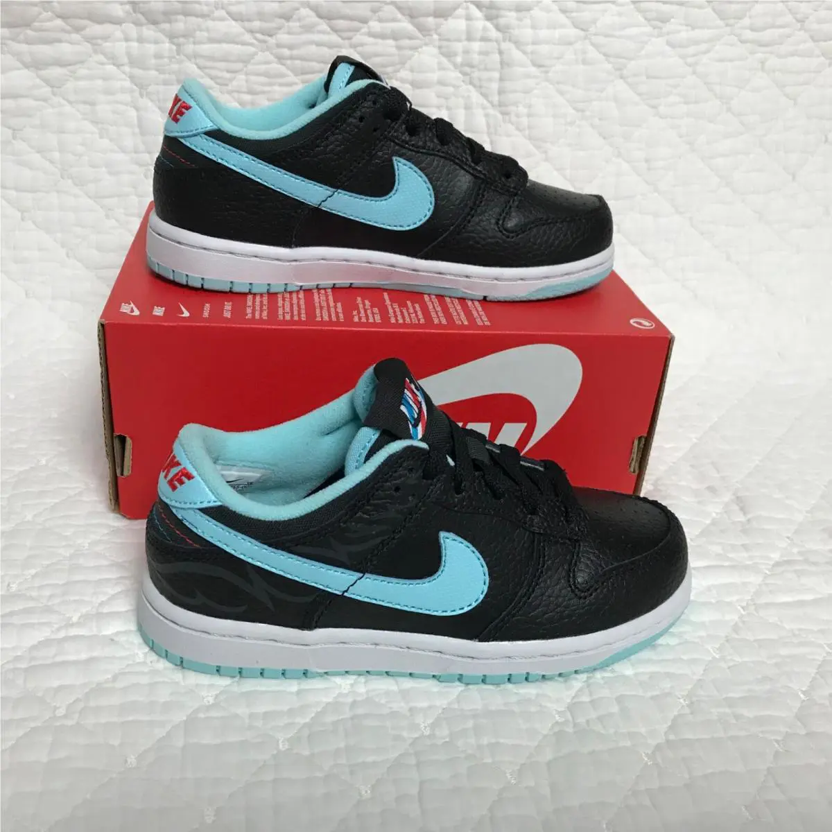 Nike shoes - Nike Dunk - Dunk - Black/Copa-white-Chile red 0