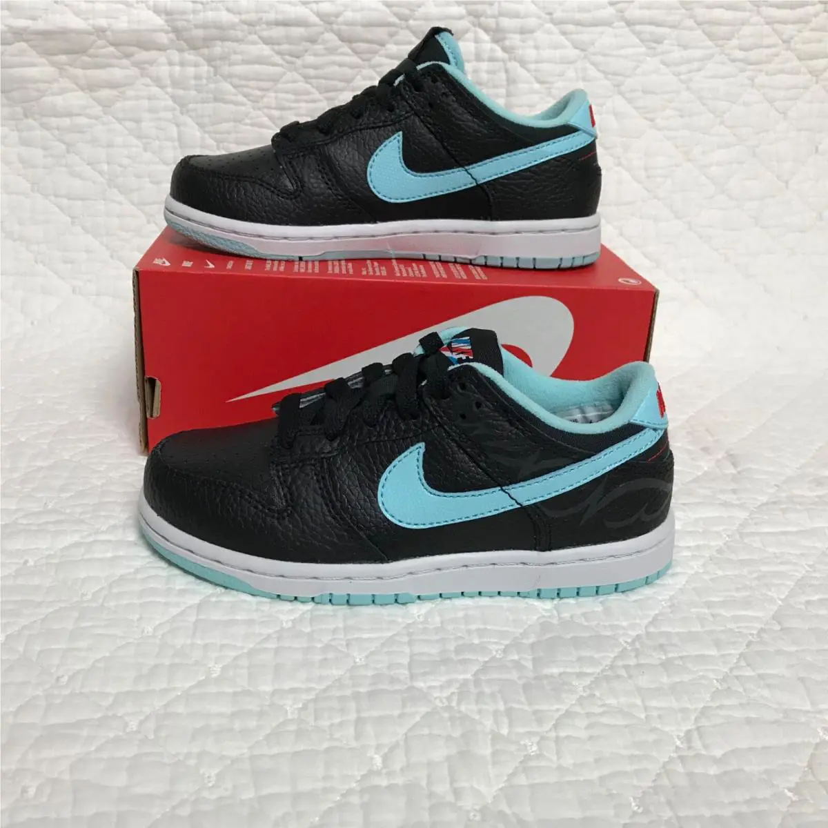 Nike shoes - Nike Dunk - Dunk - Black/Copa-white-Chile red 1