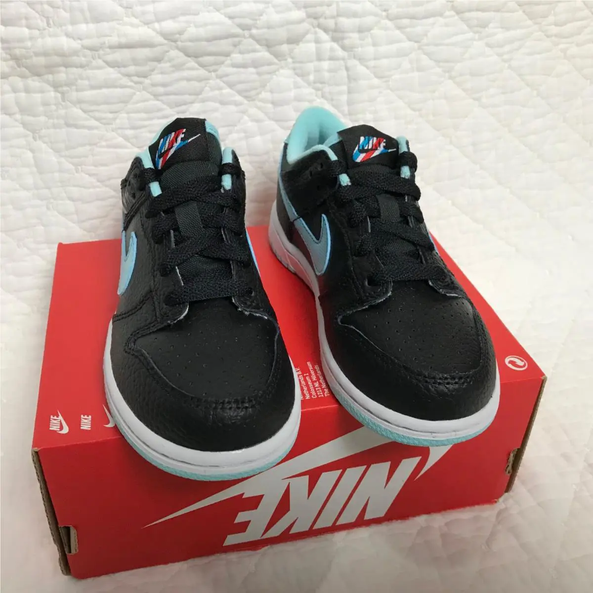 Nike shoes - Nike Dunk - Dunk - Black/Copa-white-Chile red 3