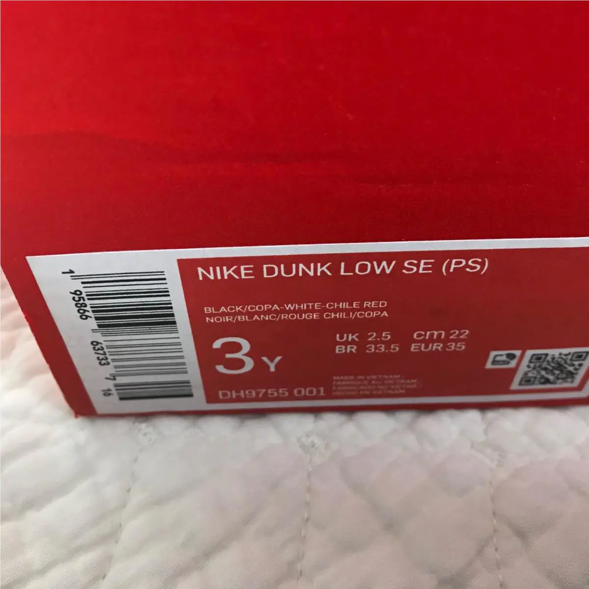 Nike shoes - Nike Dunk - Dunk - Black/Copa-white-Chile red 10