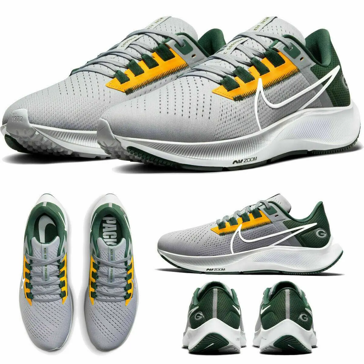 Nike shoes - Nike Air Zoom Pegasus - Air Zoom Pegasus - DJ0844-001 - Grey,Green,Gold,White 0
