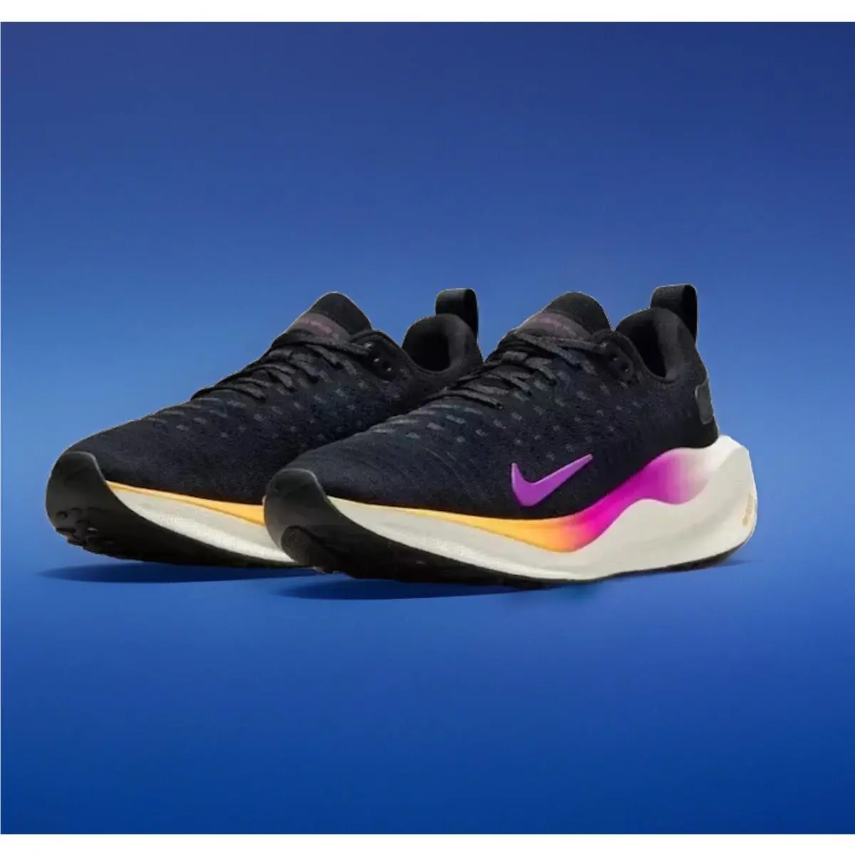 Women Nike React Infinity Run 4 Running Shoes Size 6.5 Black White DR2670 - Black