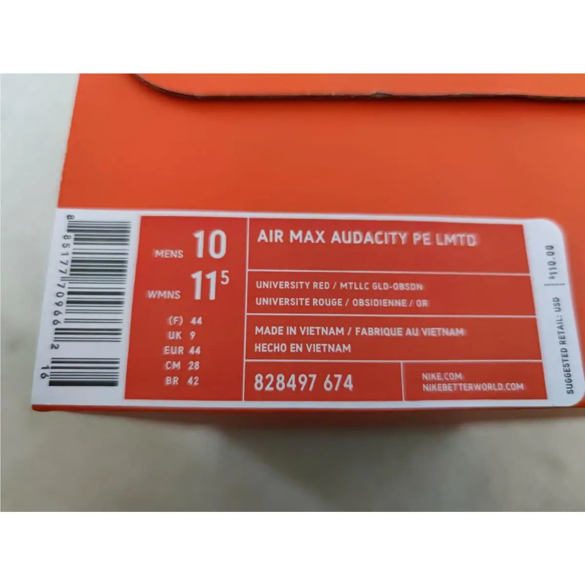 Nike shoes - Air Max Audacity - Air Max Audacity - 828497674 - Red 4