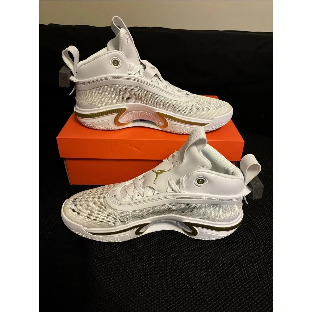 Size 11 - Nike Air Jordan 36 White and Gold Glory - DJ4482-100