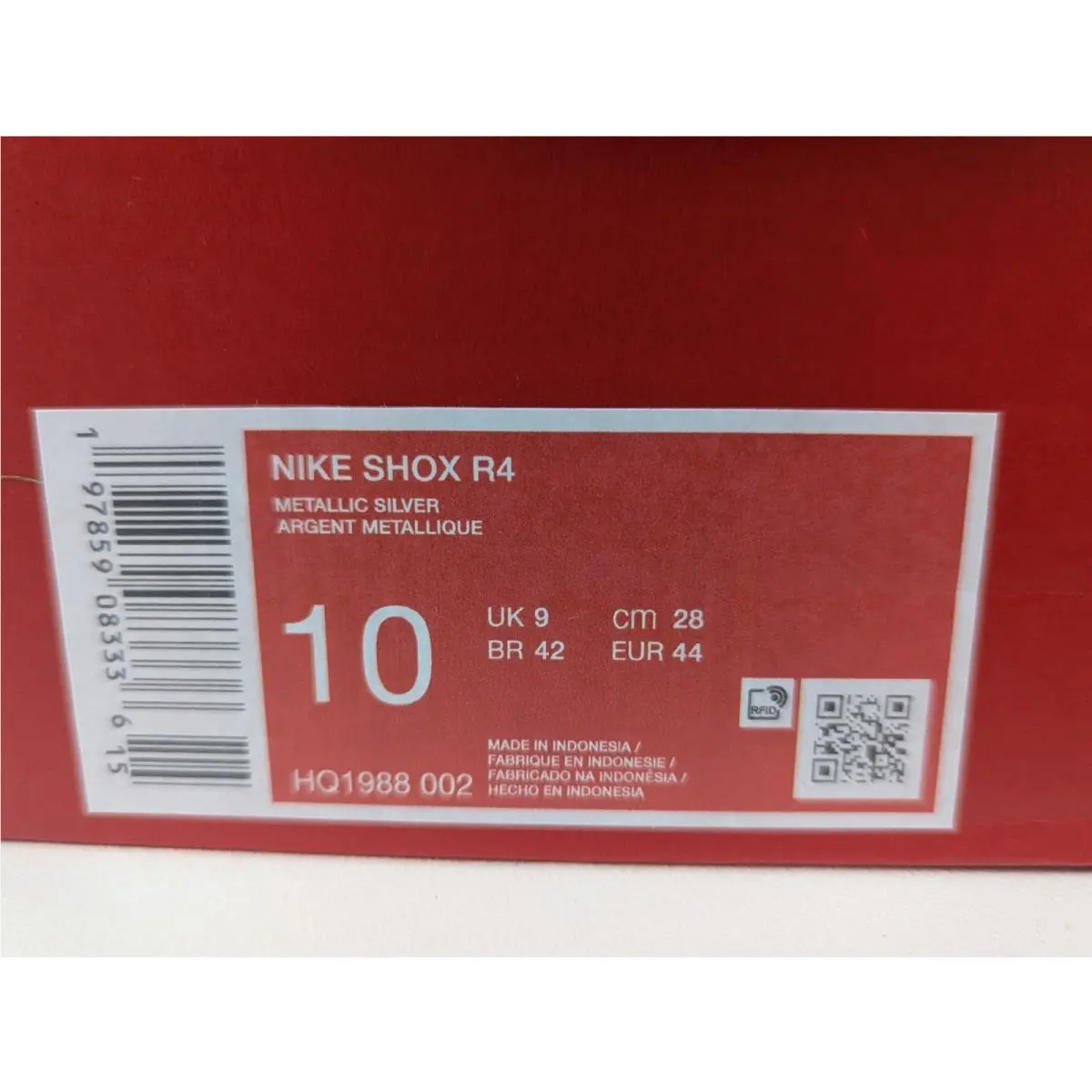 Nike shoes - Nike Shox R4 - Shox - HQ1988-002 - Red 7