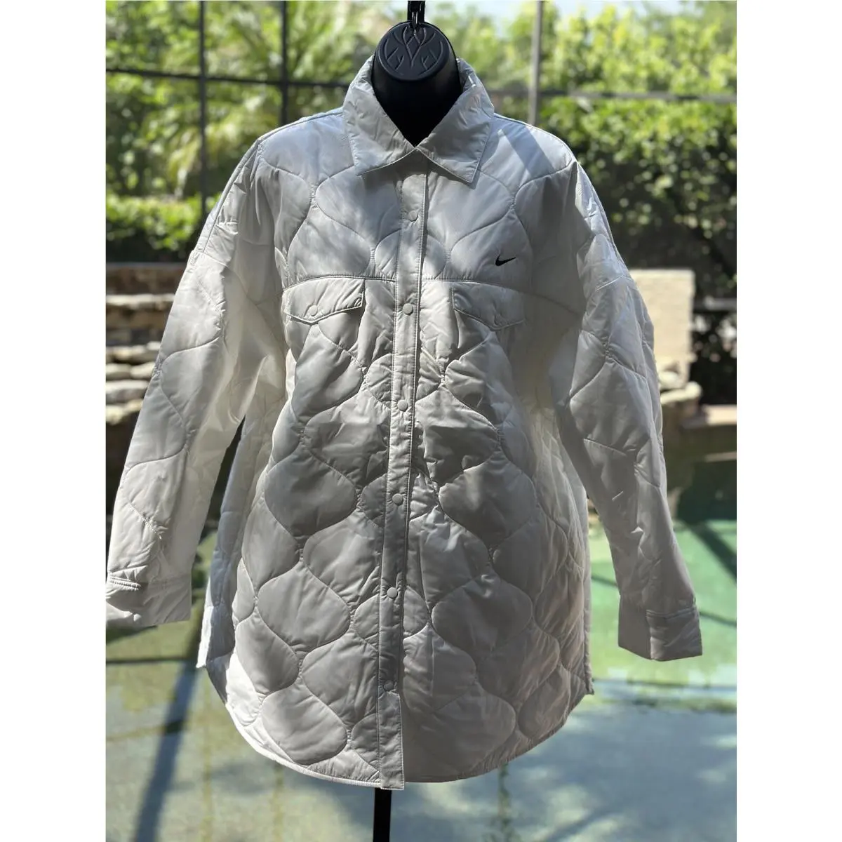 Nike Sportswear Essential Quilted Trench Jacket Women`s XL