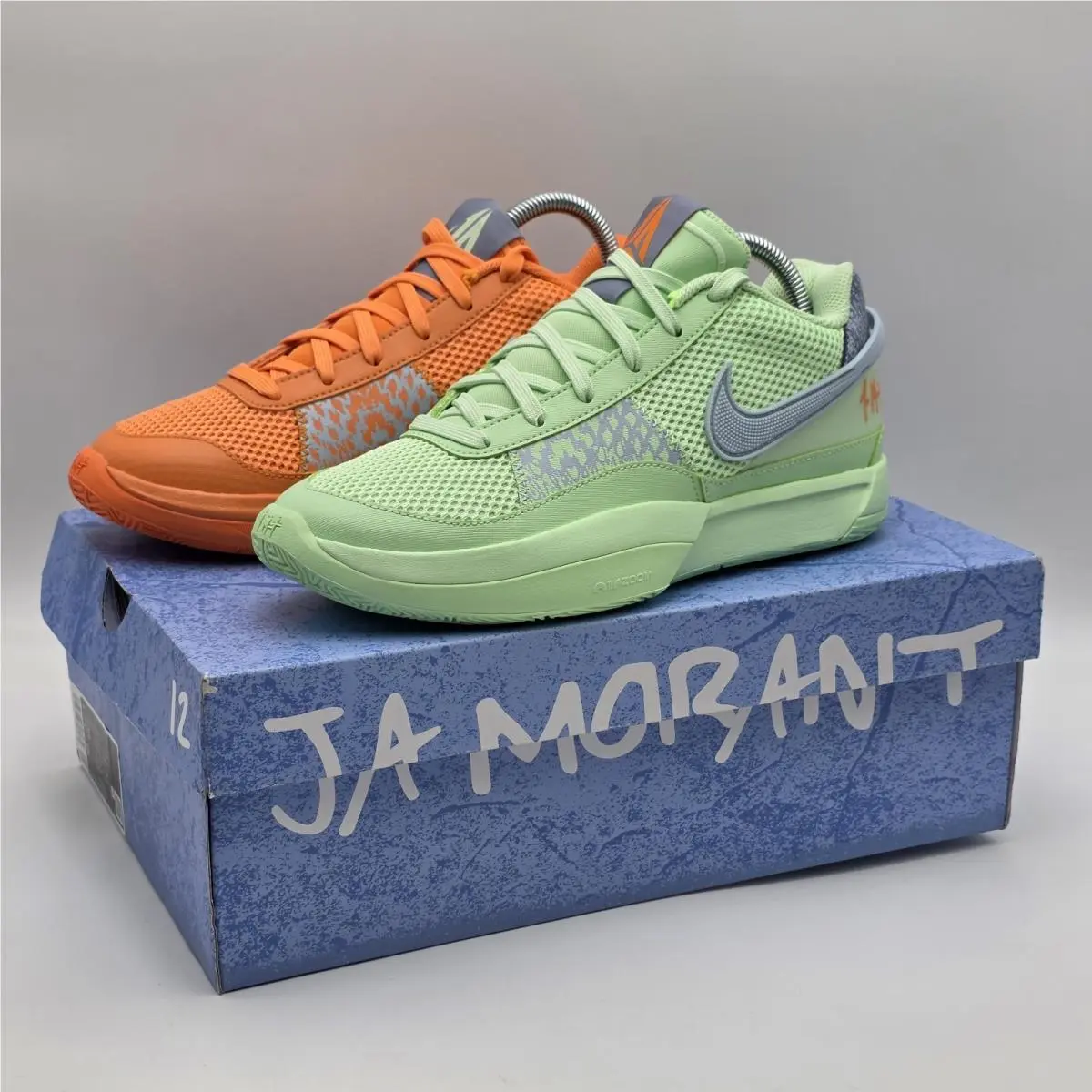 Nike Ja 1 Mismatched Men`s7.5 Shoes Bright Mandarin/multi-color FQ4796-800