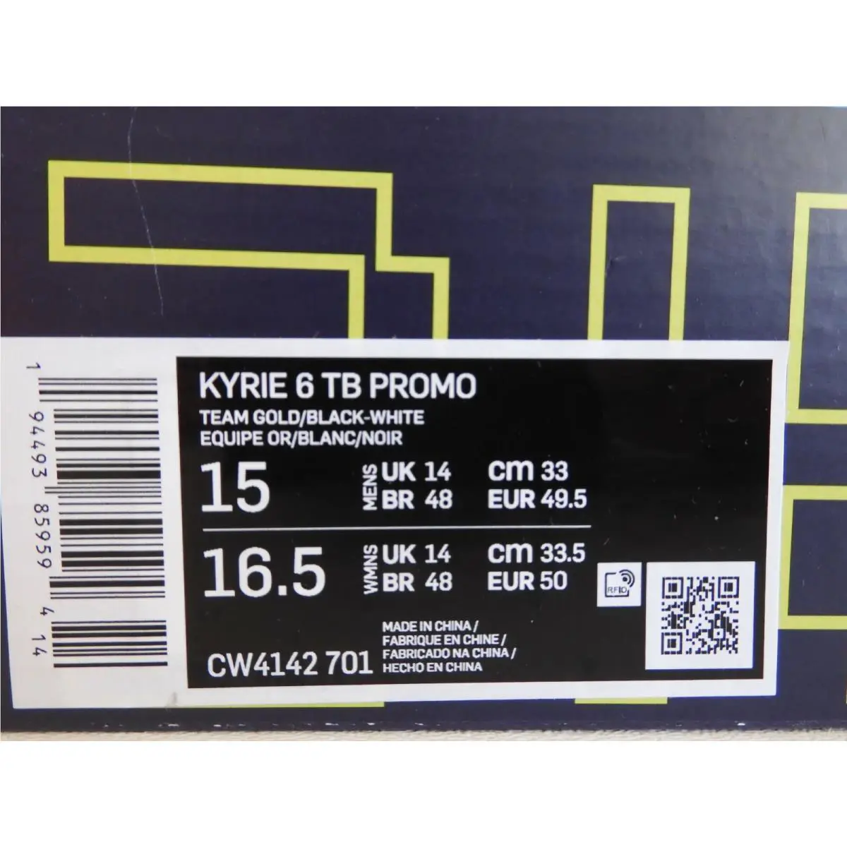 Nike shoes - Nike Kyrie 6 - Kyrie - Gold (UPC: 194493859594) 3