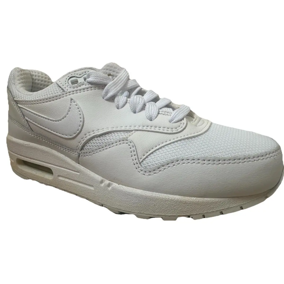 Nike Shox Deliver Pnt GS 615981-100 Leather White Shoes Youth Kids 5 Y - White