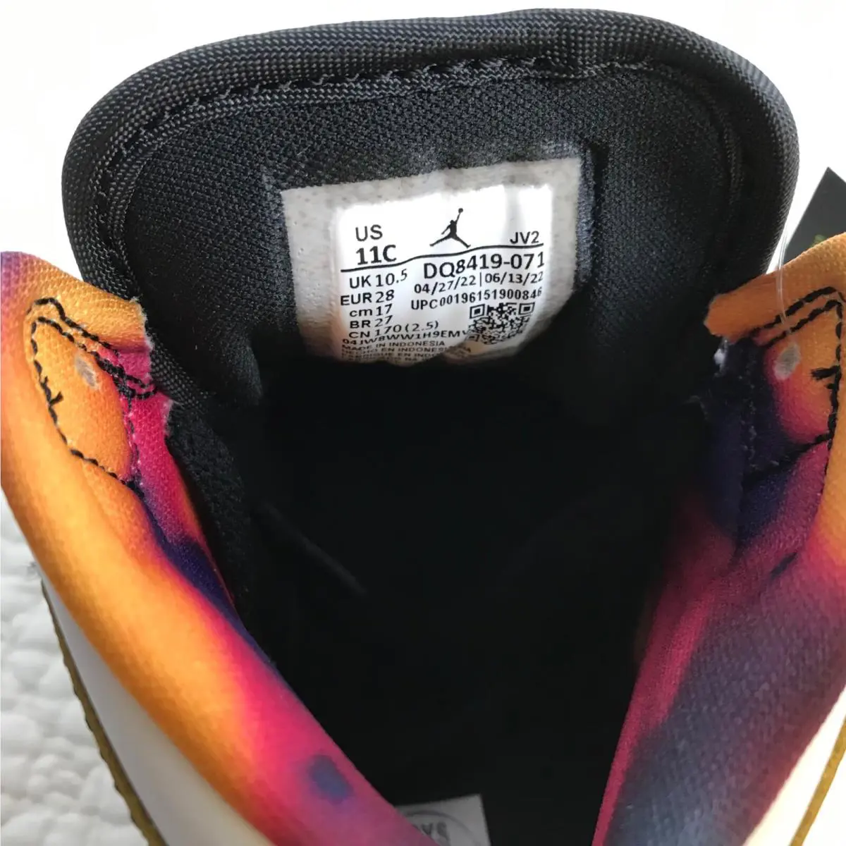 Nike shoes - Air Jordan 1 Mid - Air Mid - Black/Yellow 10