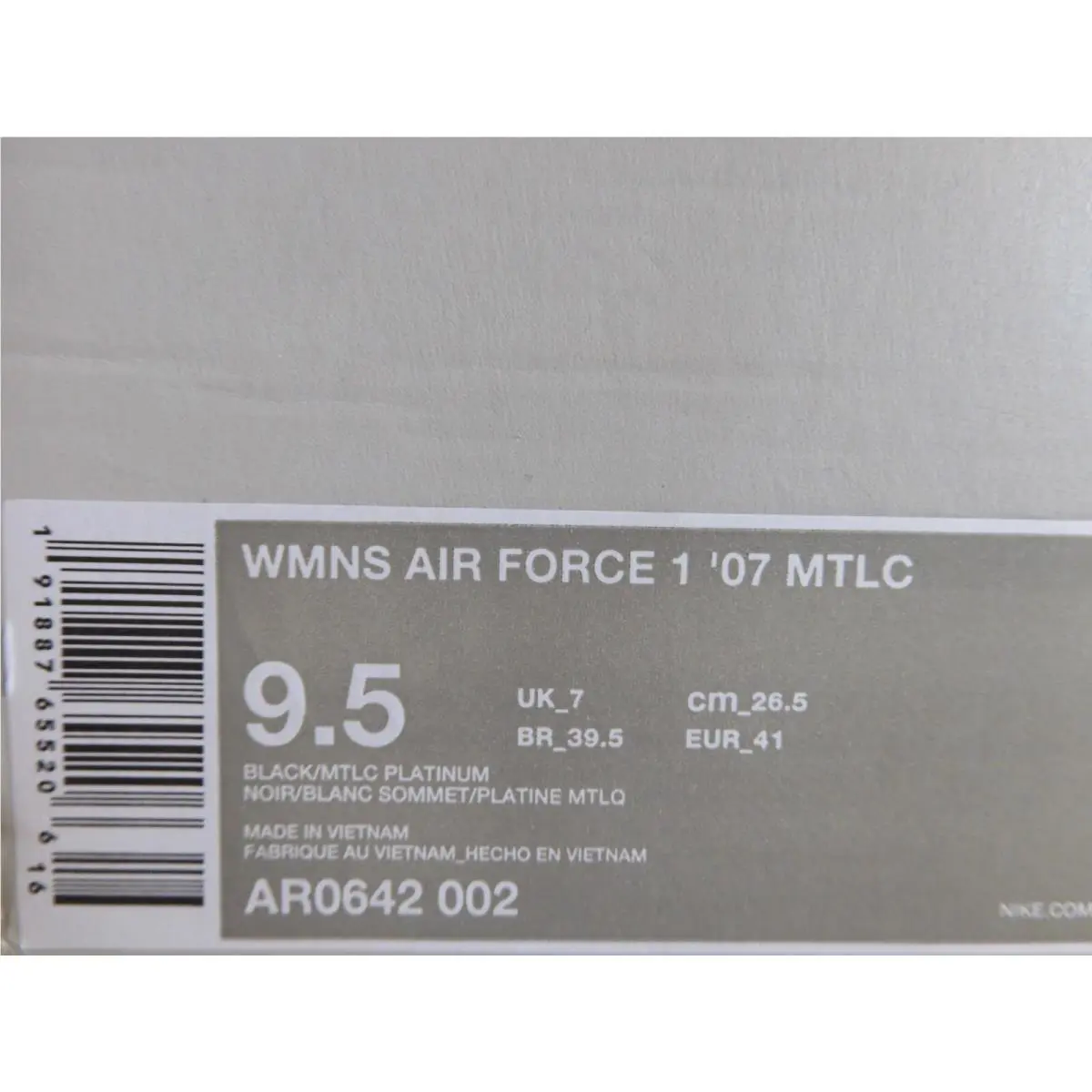 Nike shoes - Nike Air Force 1 `07 - AR0642-002 - Black (UPC: 191887655206) 3