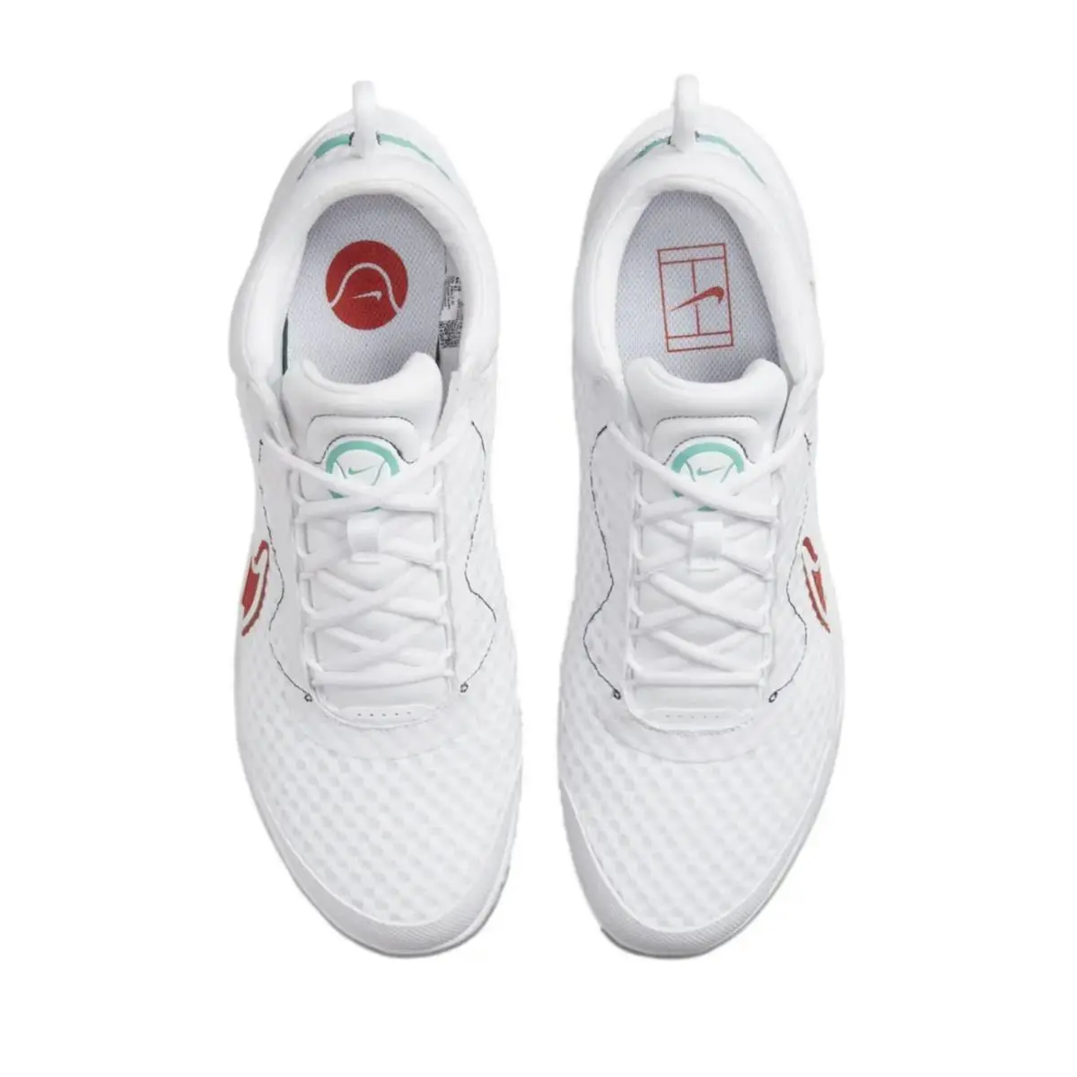 Nike shoes - Zoom Court - Zoom Court - Dh0618-136 - White (UPC: 0195866315808) 3