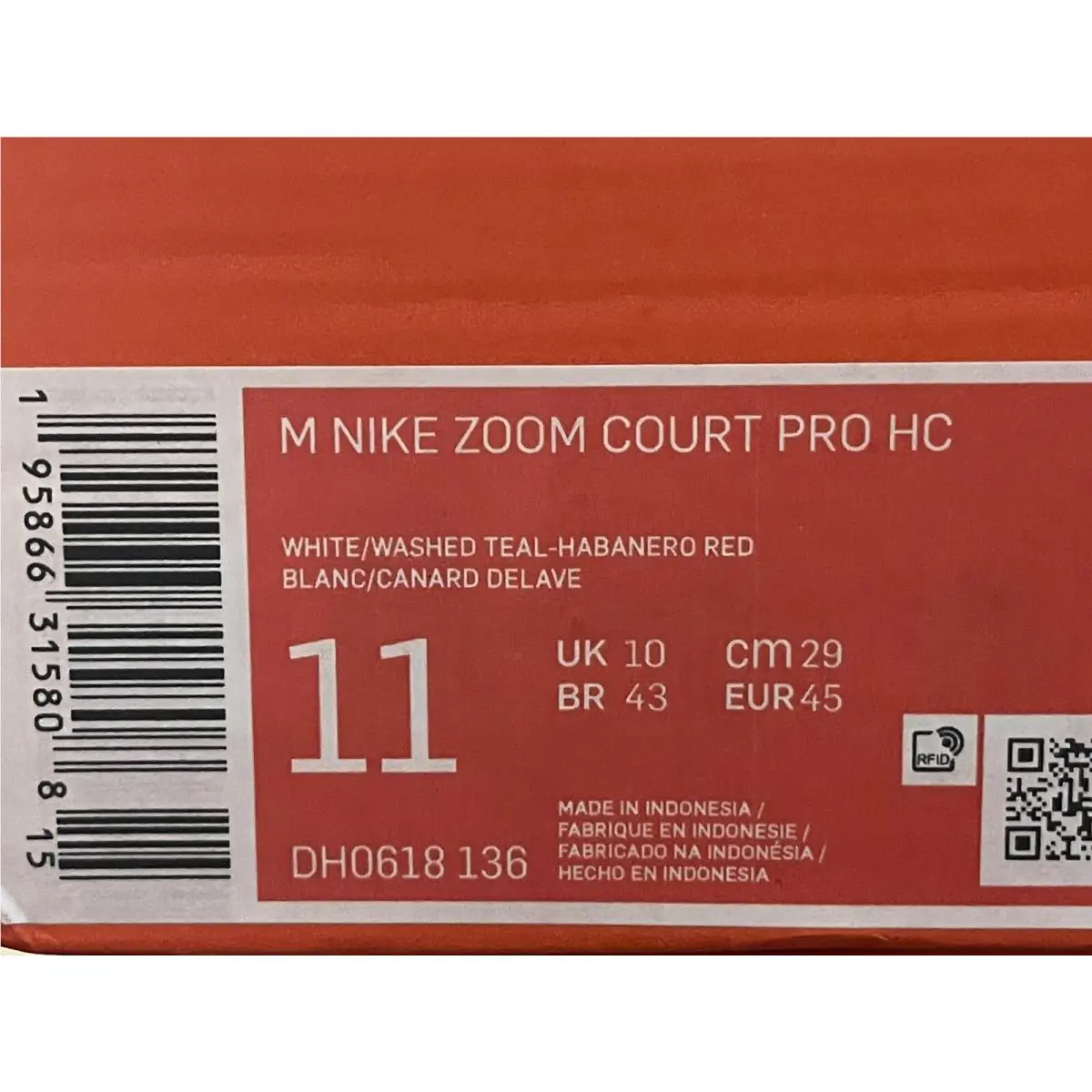 Nike shoes - Zoom Court - Zoom Court - Dh0618-136 - White (UPC: 0195866315808) 6