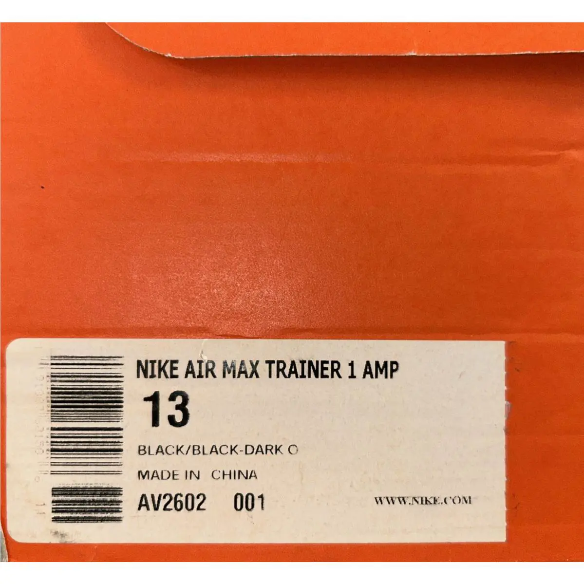 Nike shoes - Nike Air Max Trainer 1 - AV2602-001 - Black/Black-Dark Obsidian Noir/Numeric 10