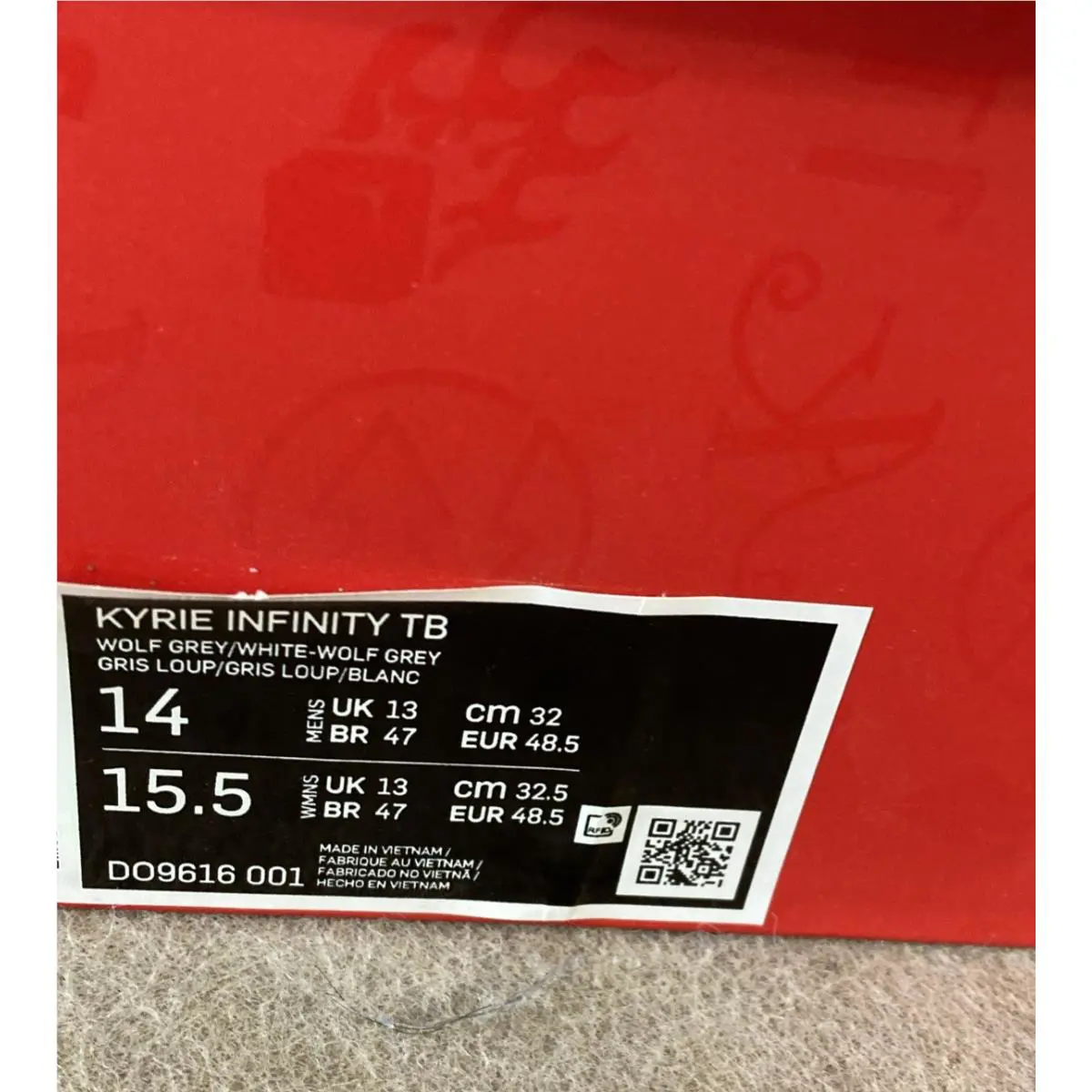 Nike shoes - Nike Kyrie Infinity TB - Kyrie Infinity - DO9616-001 - Gray 7