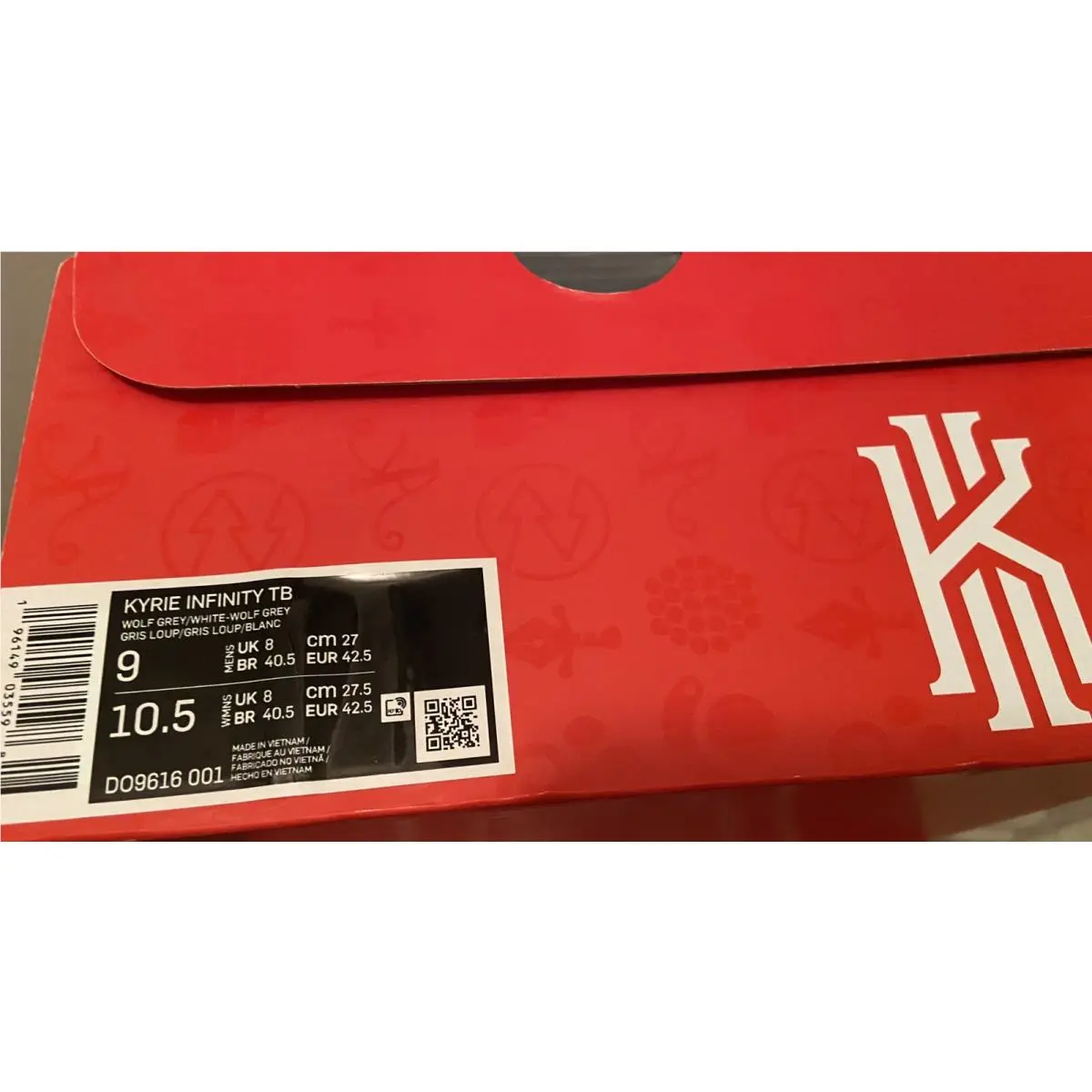 Nike shoes - Nike Kyrie Infinity - Kyrie Infinity - DO9616-001 - Gray 0