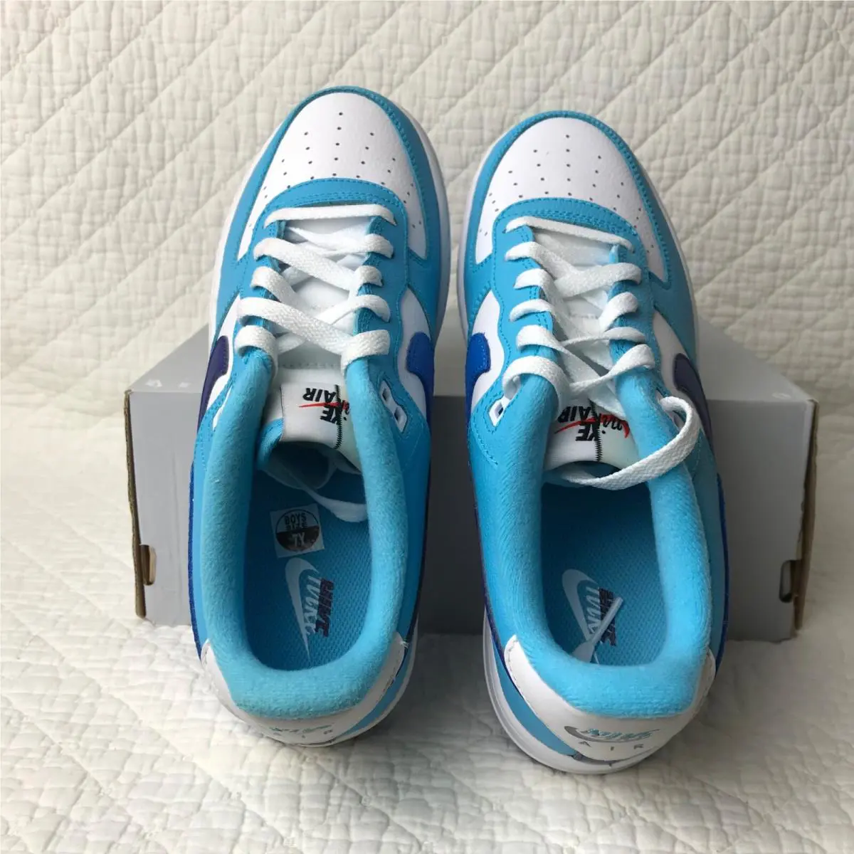 Nike shoes - Nike Air Force 1 LV8 GS - DZ2660-100 - White/Photo blue 8